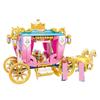 458 Stücke Rosa Prinzessin Leah Violette Kutsche Royal Parade Ziegel 2 Figuren Freunde Bausteine Sets Lernspielzeug Für Mädchen