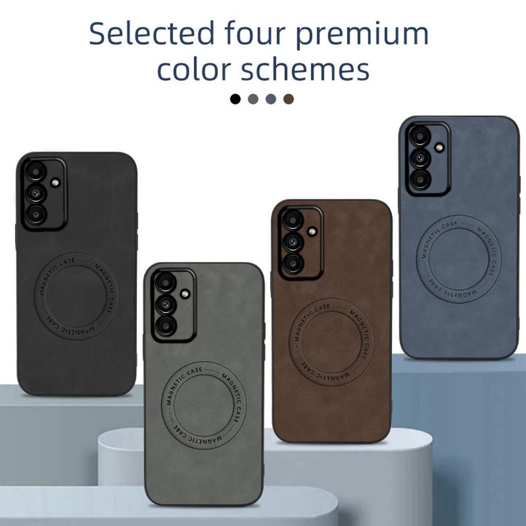 Premium Retro Leather Grain TPU Case for Samsung Galaxy A57 5G,A56,A55,A54,A37,A36,A35,A34,A26 Anti‑Drop Business Phone Shell