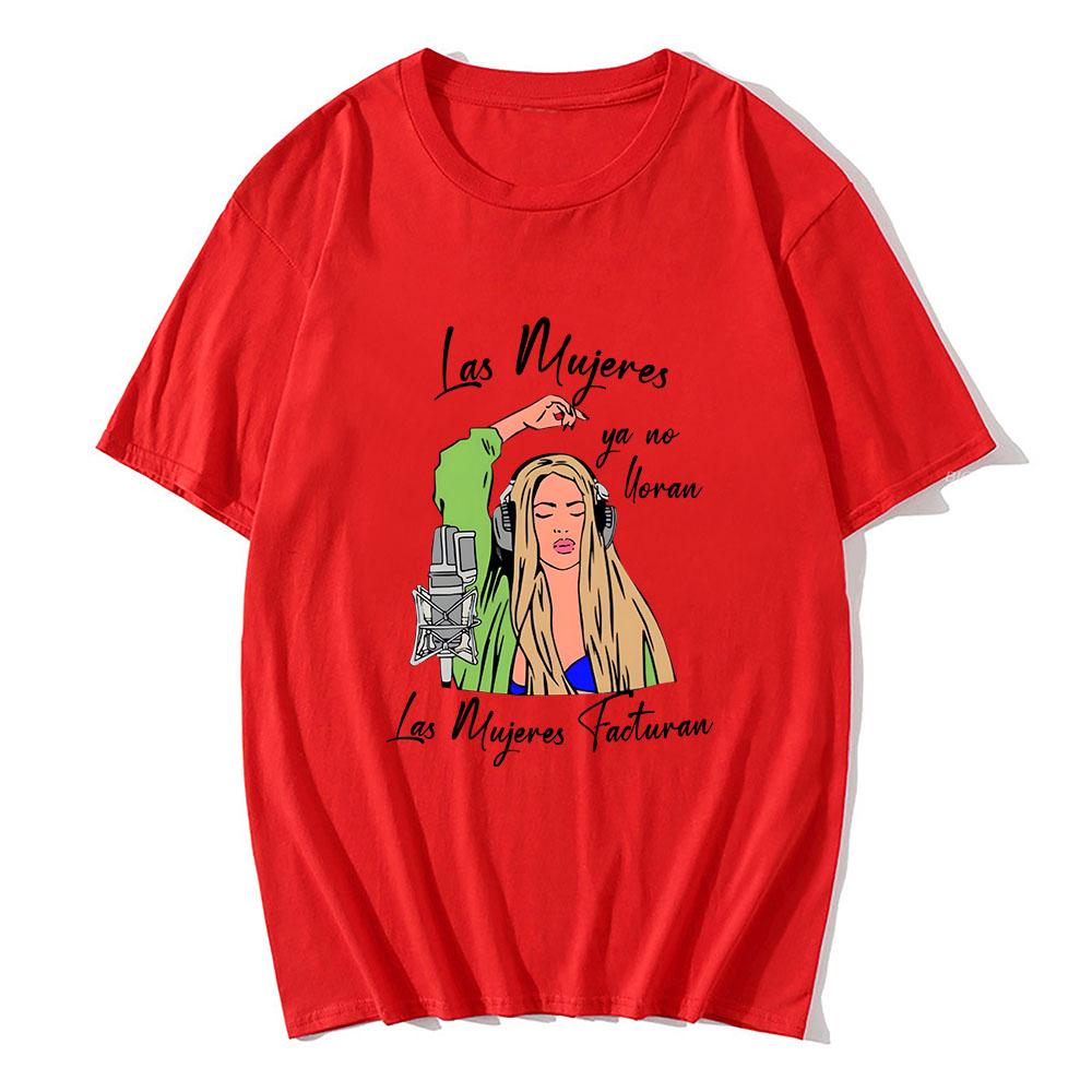Shakira Sängerin Druck T-Shirts Kurzarm Baumwolle Sommer T-Shirt Lässig Hohe Qualität Bequeme T-Shirts Streetwear Damen