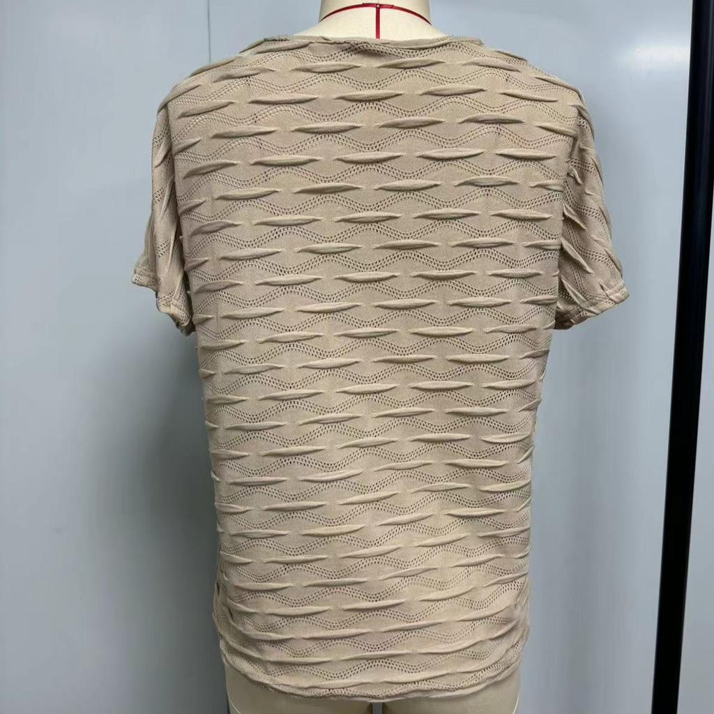 Summer Fashion Comfortable Casual Women's Solid Color Bat Sleeve Round Neck Top