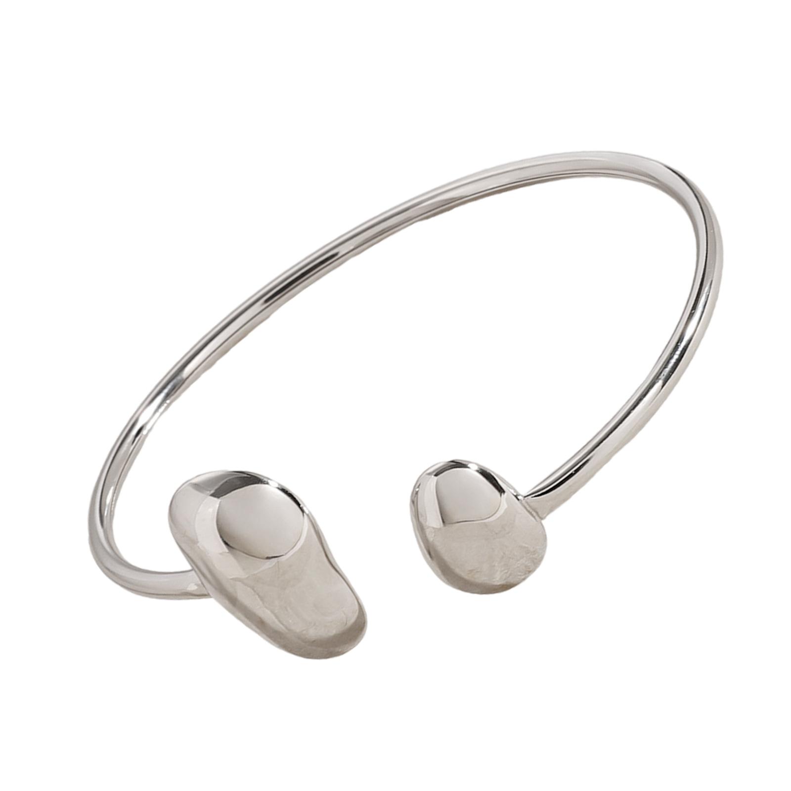 

Трендовые неровные браслеты, геометрические широкие браслеты-манжеты, преувеличенный браслет, подходящий для пар и вечеринок серебряный