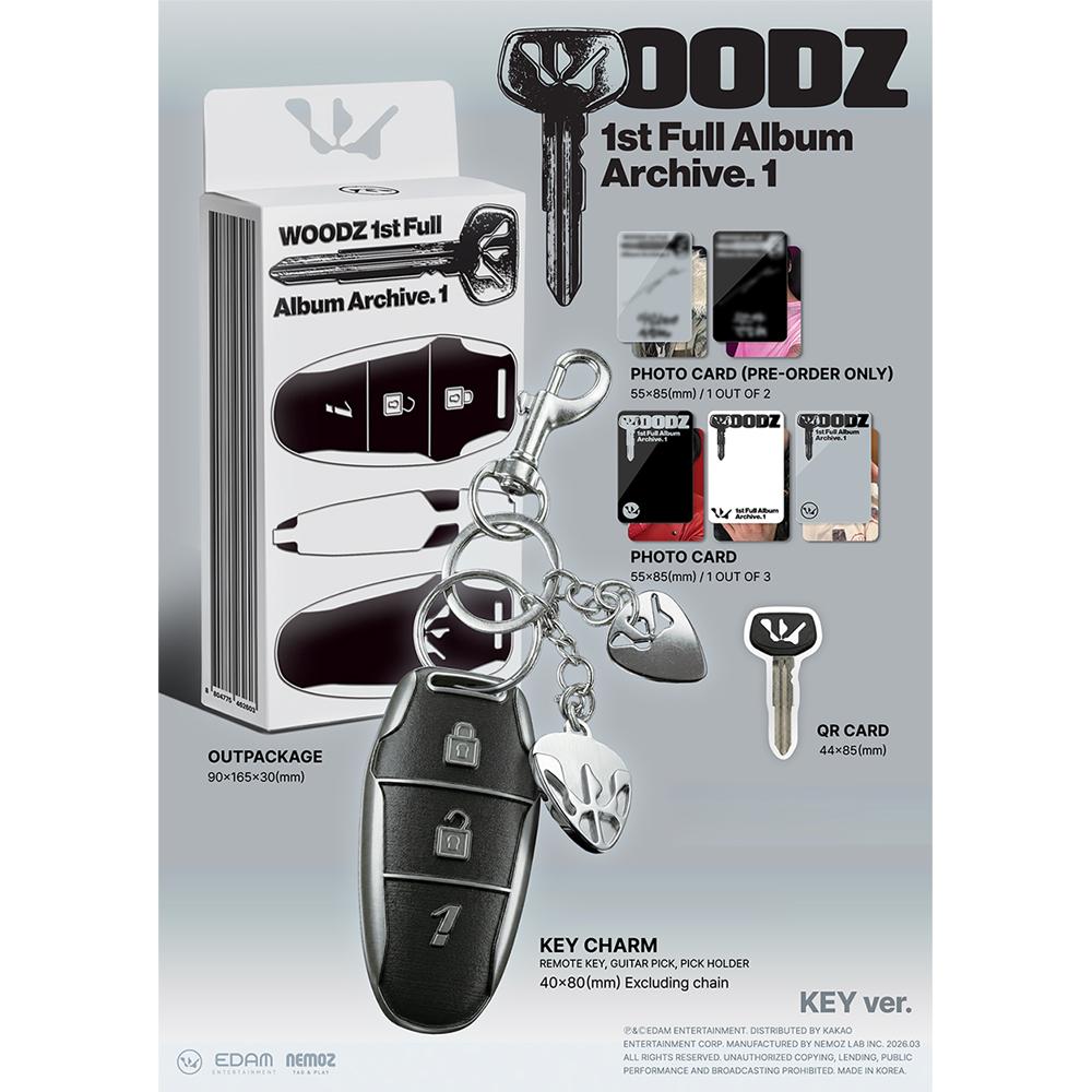 [Pre-order] WOODZ - 1st Album : Archive. 1 (Key Ver.)(Limited)
