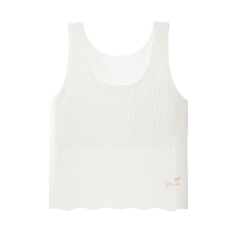 

YEEHOO 7A Antibacterial Girls Anti-Bump Mid-Length Vest Underwear 75A