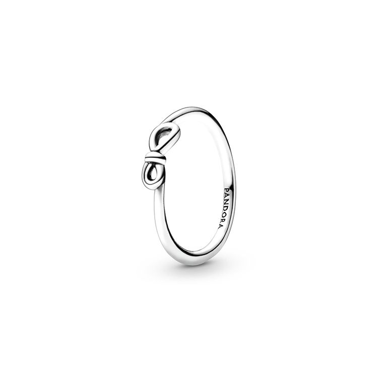 Pandora Eternal Symbol Flower Knot Design 925 Silver Ring Women ring 198898C00 Box,52