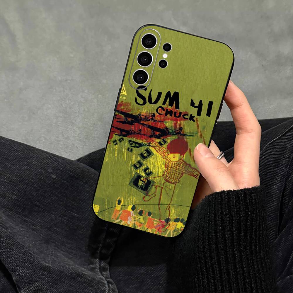 Hard-rock S-Sum 41 Band Phone Case For Samsung S25,S24,S21,S22,S23,S30,Ultra,S20,Plus,Fe,Note,10,9,5G Black Cover