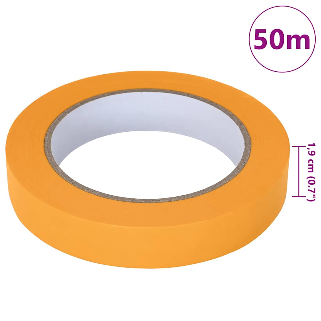 Schilderstape 6 stuks Geel 19 mm x 50 m Papier