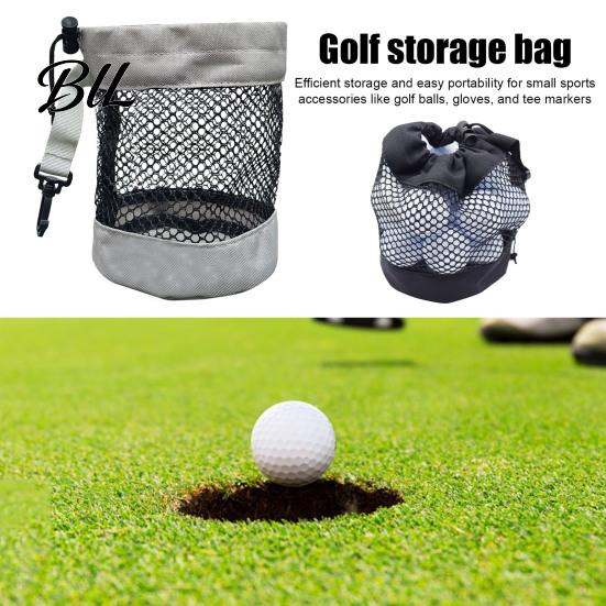 Taška na golfové vybavení Přenosná taška na uložení míčků, Síťovaná taštička se stahovací šňůrkou na příslušenství, Víceúčelový držák Organizér, Dárek pro muže ženy Golfisty Organizér