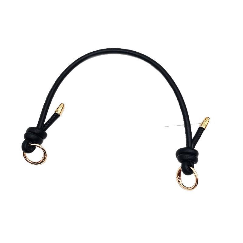 Knyten Dam PU-läder Handväskrem med Metallringspänne - Mode Axelremsbyte