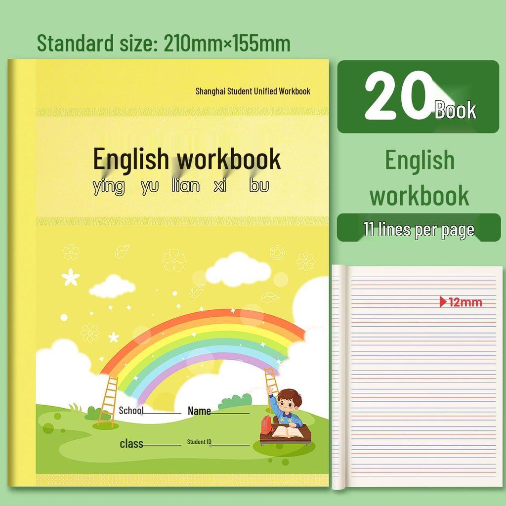 Elementary School English & Math Workbook with Pinyin