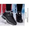 Outdoor Men's Cotton Shoes, Winter High Top Snow Shoes, Hiking Shoes, Waterproof and Plush Snow Boots