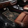 4 Pcs Car Floor Mats Bohemian Pattern European Ethnic Auto Rubber Carpet Universal Interior Accessories for Front and Rear Seats