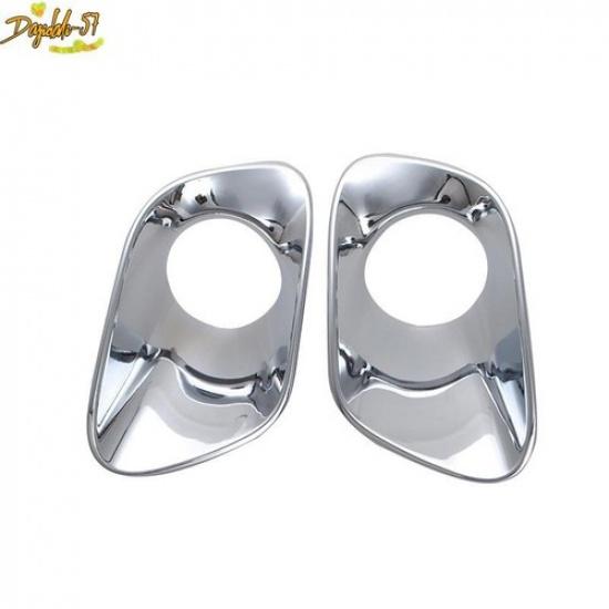 For Jeep Cherokee 2014 2015-2018  2PCS Chrome Front Fog Light Lamp Cover Trim
