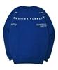 EMOTION PLANET Quadrangle Brushed Fleece Sweatshirt (Blue)