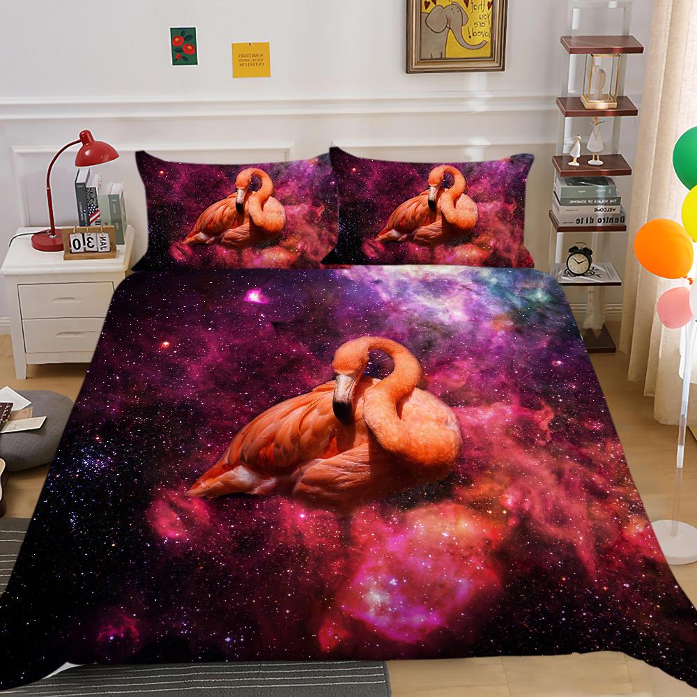 Hot Sell Duvet Cover Starry Animals Home Textiles Queen Size Bedding 3D Romatic Quilt Cover Children Adults Bedding Cover Set