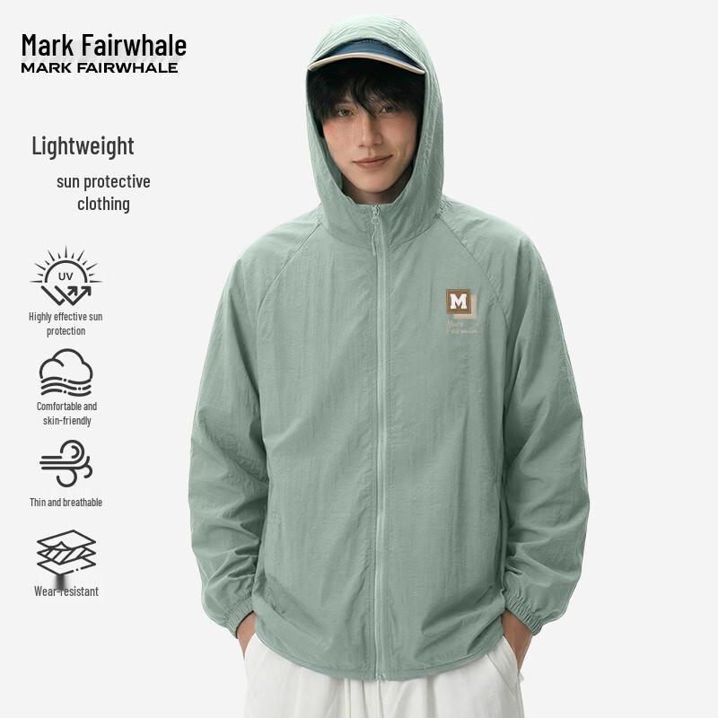 Mark Fairwhale Men s UPF40+ Hooded Sun Protection Jacket 4XL