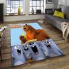 1pc Grizzy The Lemmings1 Design Area Rug - Non-Slip, Soft & Cozy Floor Mat for Living Room, Bedroom, Office - Indoor/Outdoor Decorative Carpet