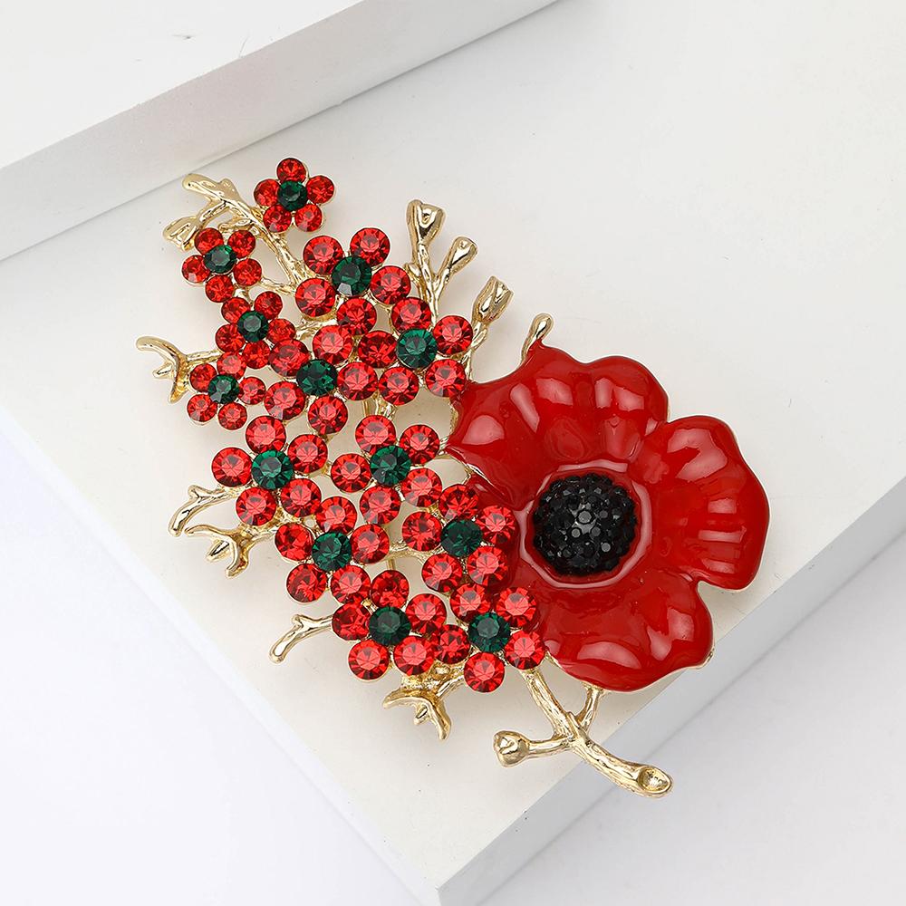 Crystal Flower Brooch Pin Rhinestone Brooches Wedding Party Jewelry Gifts Lapel