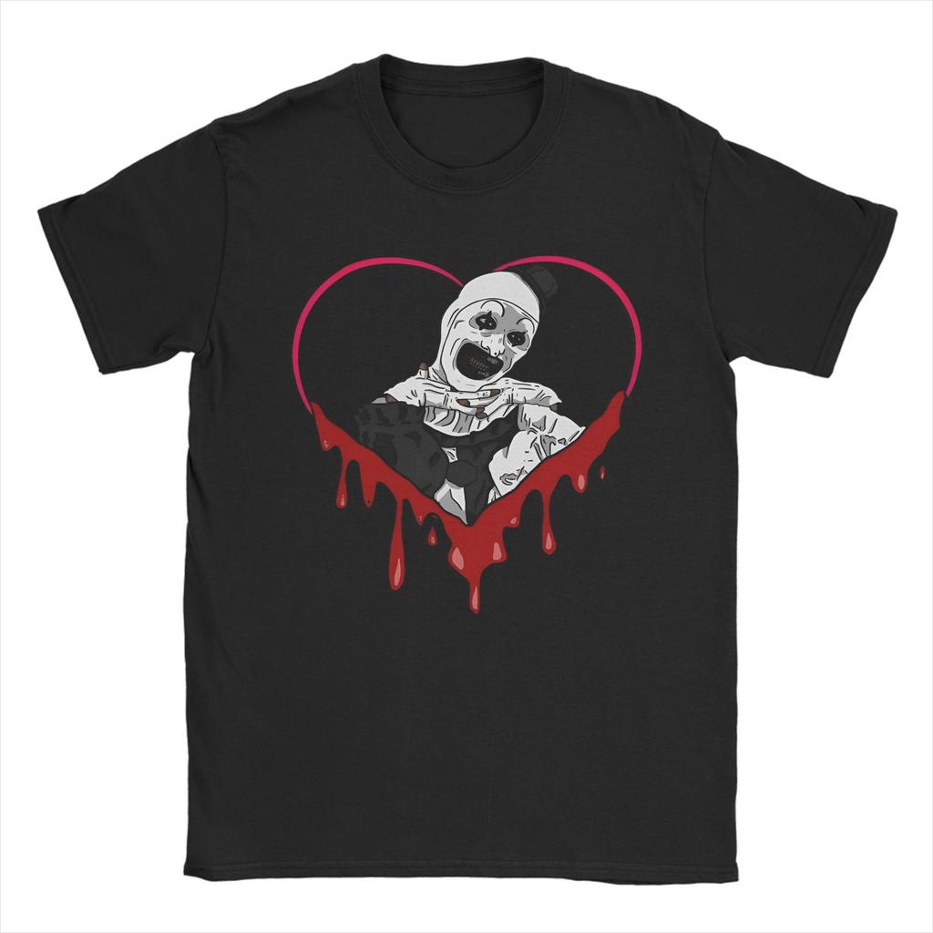Harajuku T-Shirt Terrifier Art The Clown Lover T-Shirts  Hipster Tshirt for Men's Summer Y2K Basic Casual Short Sleeve Tops