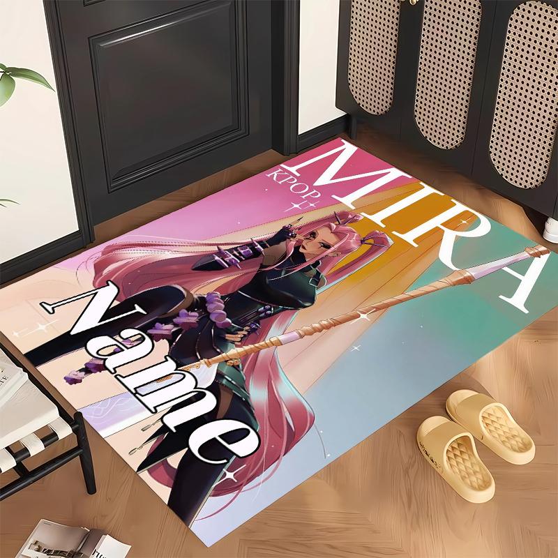 Guarda (1) Tappeto da Ufficio Personalizzato con Nome Decorazione Elegante per Soggiorno Camera da Letto Cucina