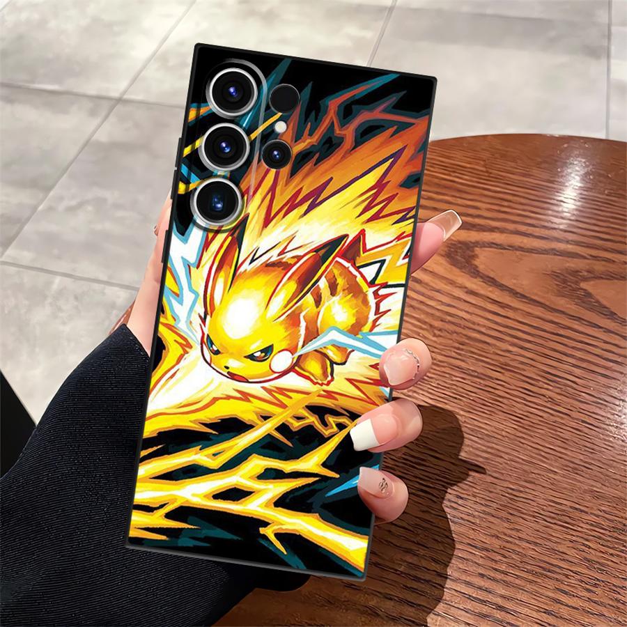 Cute Pokemon Pikachu Case for Samsung Galaxy S26 S10 S9 S24 Plus S23 S20 S21 FE S25 Ultra Note 20 Ultra 8 9 10 Funda Phone Cover