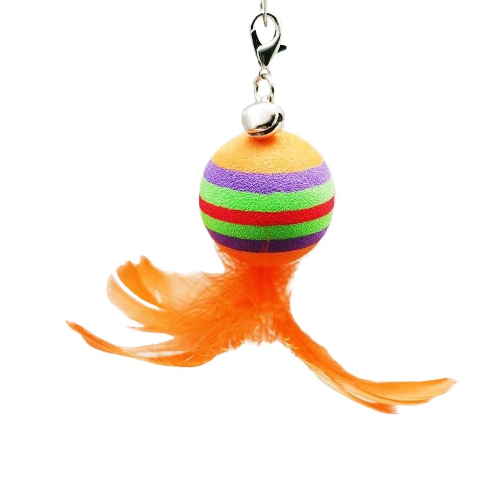 Simulation Bird Cat Toy Feather Bird with Bell Kitten Wand Toy Replacement Heads Cat Teaser Interactive Cat Toy Accessories