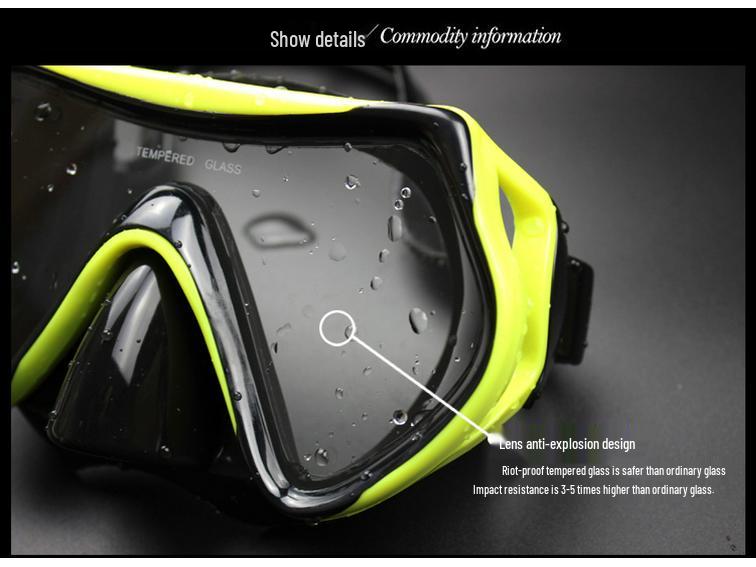 PVC/Silicone Diving Mask Set - Snorkeling Gear