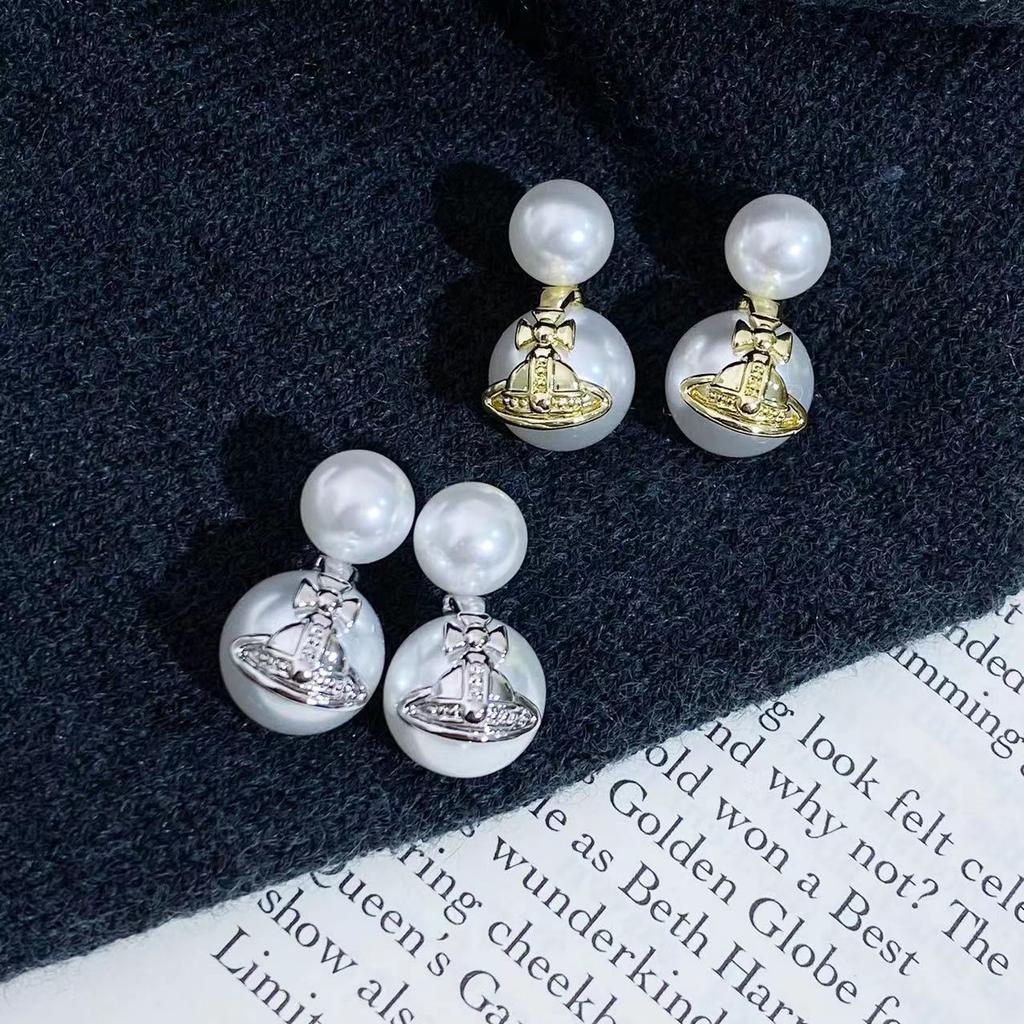 Französische Retro-Stil Saturn-Ohrringe, Süßes, Modisches, Elegantes und Trendiges Design Ohrringe für Damen