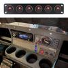 Multifunctional Space Saving 20A 12V Red LED Toggle Switch Panel for Car Truck Motorhomes and Marine Electrical Systems