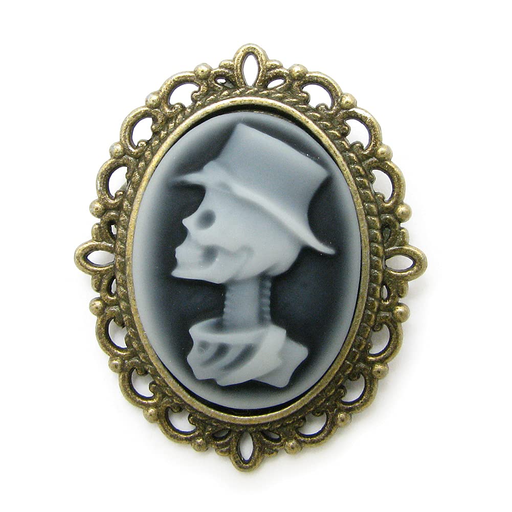 

Brooch for Cameo Antique Two Pin CEHS10001 Women, Style, Style, Skull, Birds, Brooch, Badge, (Skull Design)