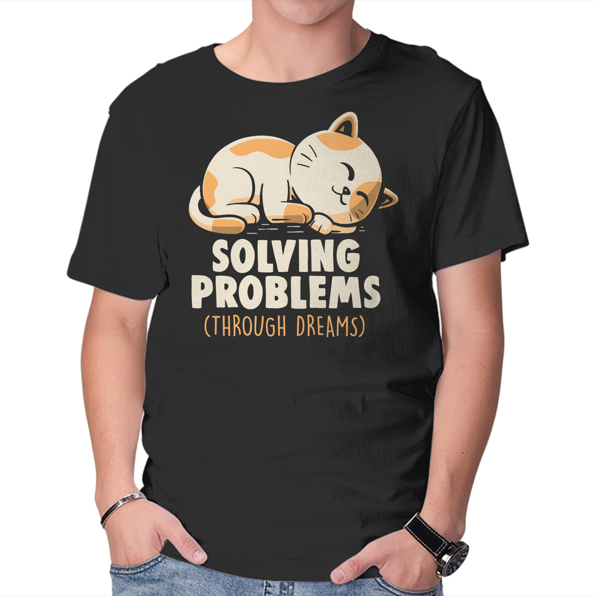 Unisex Crew Neck T-Shirt Solving Problems Through Dreams Graphic Short Sleeve Casual Tee XXXXL