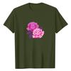Women's Fashionable Round Neck Casual Retro Print Short Sleeved T-shirt Top