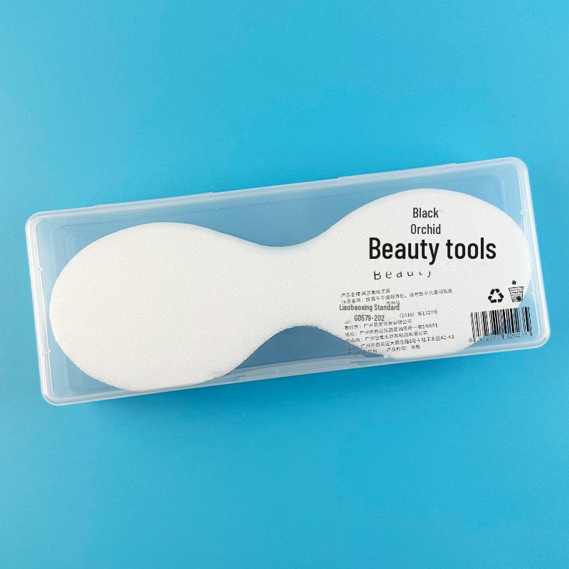 Dun, Waterbesparend, Huidvriendelijk Spa Oogmaskerpapier - Wegwerp, Zonder Gaten, Geschikt voor Schoonheidsinstrumenten, Zwart/Blauw.