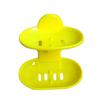 Double Soap Dish Strong Suction Cup Soap Holder Bunk Water Bath Storage Basket For Kitchen Bathroom