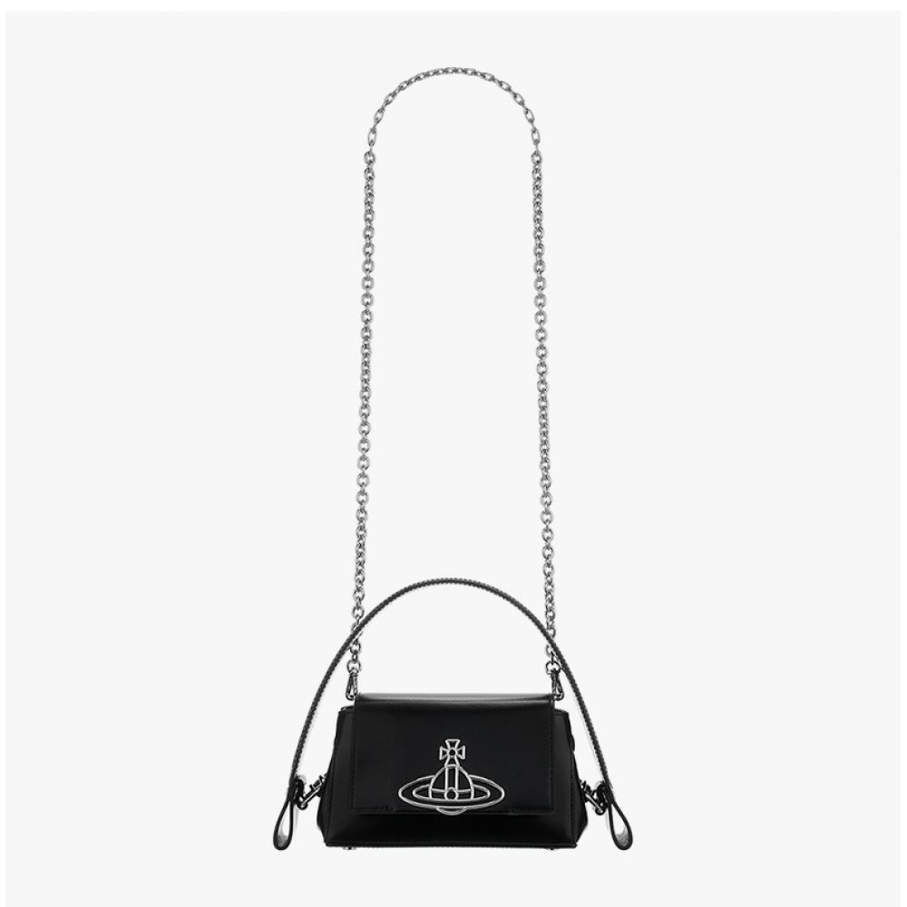 Vivienne Westwood 4603000iw L0077 N401 Hazel Silk Leather Small Chain Crossbody Bag