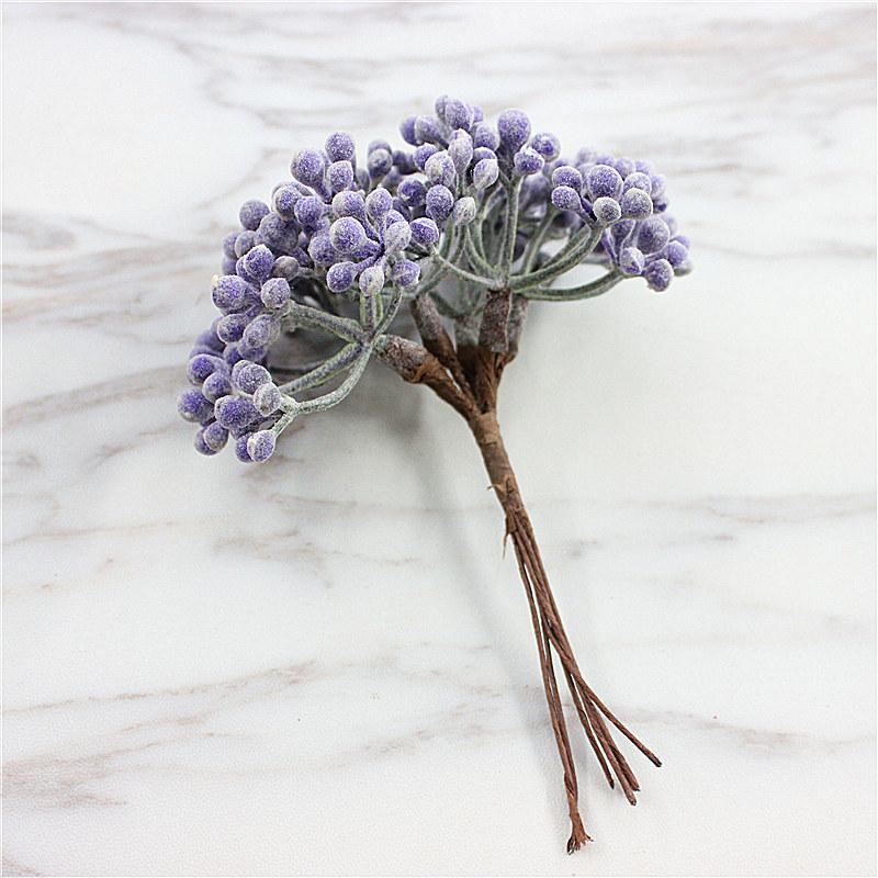 Fake Branches Simulati Leaf Wedding Props Home Artificial Landscaping Pine Needle Berry Hang Frost Flower Tree Branches Leaves