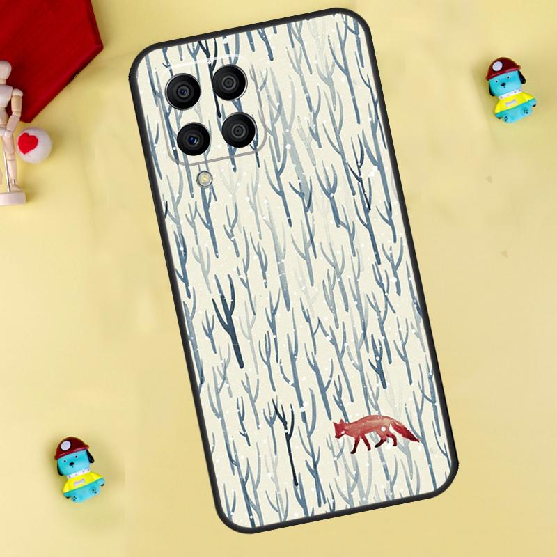 Winter Fox Foxes Case For Samsung Galaxy M35 M55 M15 M11 M12 M13 M14 M06 M16 M36 M56 M31 M53 M32 M52 M34 M54