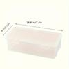 Large Clear Plastic Pencil Case, Lightweight Multipurpose Tissue Box for Colored Pencils, Pens, Markers, Art Supplies And Accessories