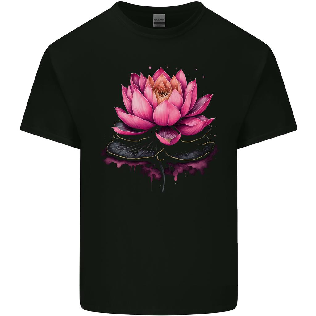 A Lotus Flower Gothic Goth Unisexs Light Cotton TShirt