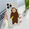 Funny Cartoon Monkey Print Phone Case For iPhone 11 Case iPhone 13 12 14 15 16 Pro Max 7 8 Plus SE XS X XR Shockproof Soft Cover