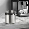 Stainless Steel Espresso Coffee Grounds Knock Box , Small Round for Home Barista, Compact Coffee Powder Waste Bucket KFS-065