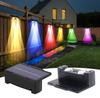 Super Bright RGB LED Solar Wall Lamp for Garden Fence Stairs Decorative Lighting Outdoor IP65 Rating Landscape Solar Step Light