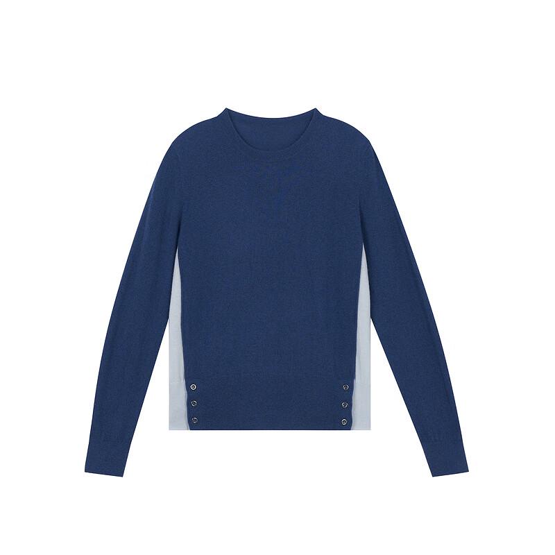 Heirmans Women's Low Round Neck Long Sleeve Cashmere Sweater