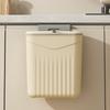 Bathroom Press Trash Can With Lid Wall Mounted Hanging Garbage Bin Waterproof Narrow Seam Rubbish Bin Toilet Wastebasket