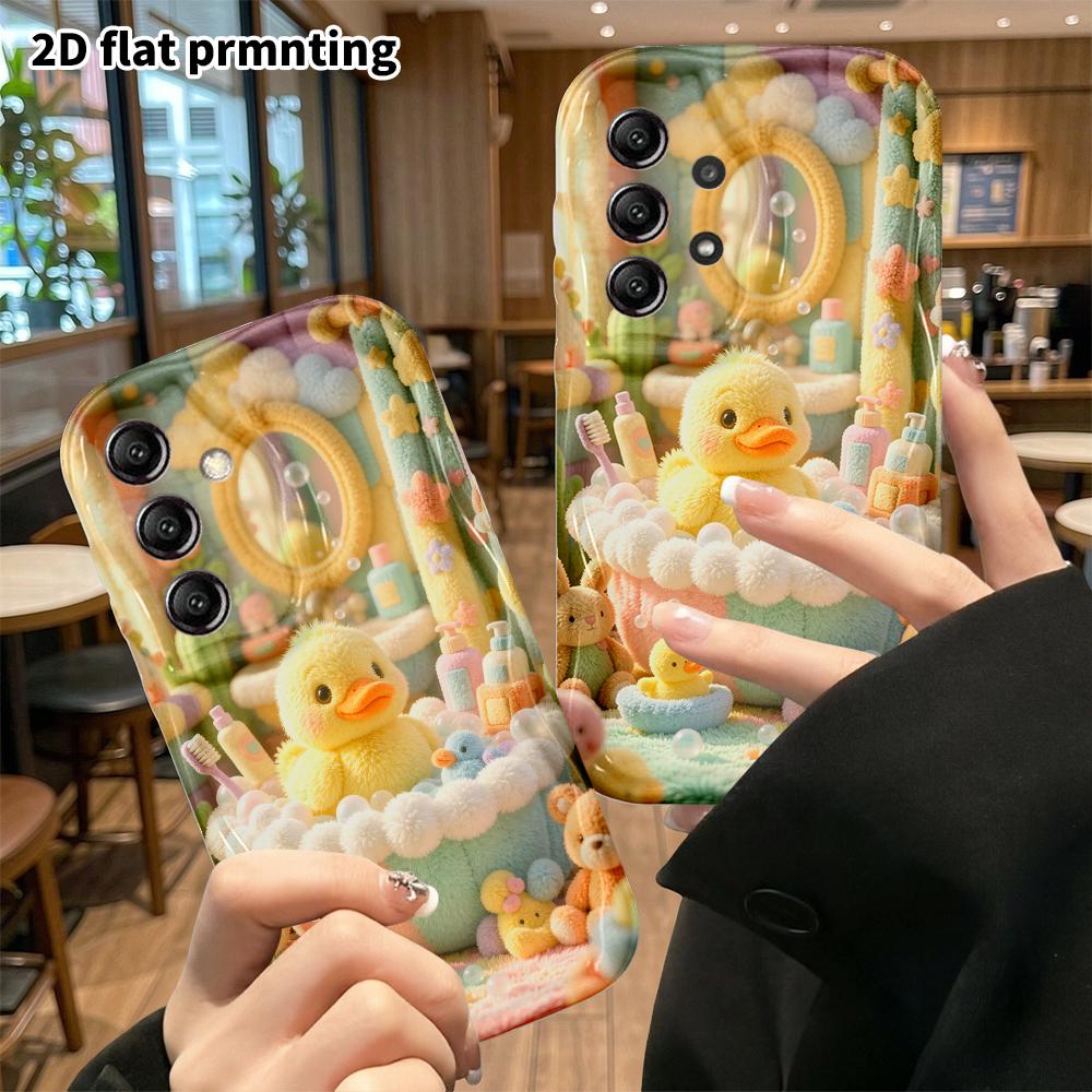 Phone Case: 2D Flat, Suitable for Samsung Galaxy A34 A35 M05 M06 S20 S22 S21 FE Plus 5G Protective Case, Bubble Bath, Perfect Christmas and Halloween