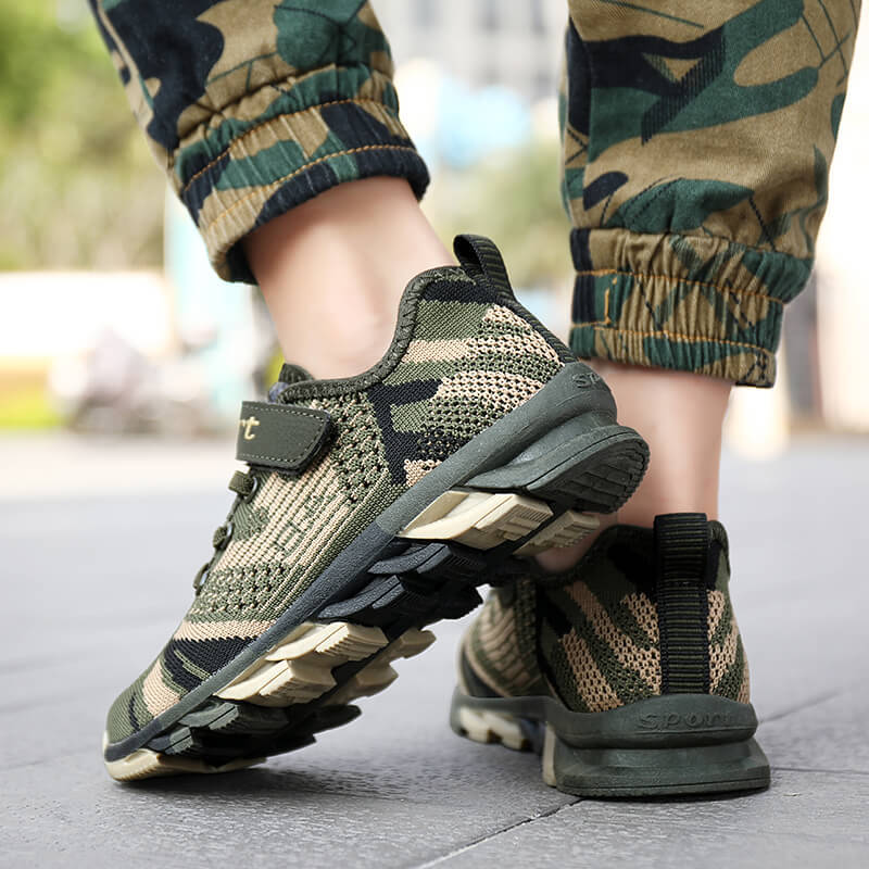 Summer Casual Camouflage Parent-child Shoes Sports Spring and Autumn Flying Woven Shoes Sports Shoes Men and Women