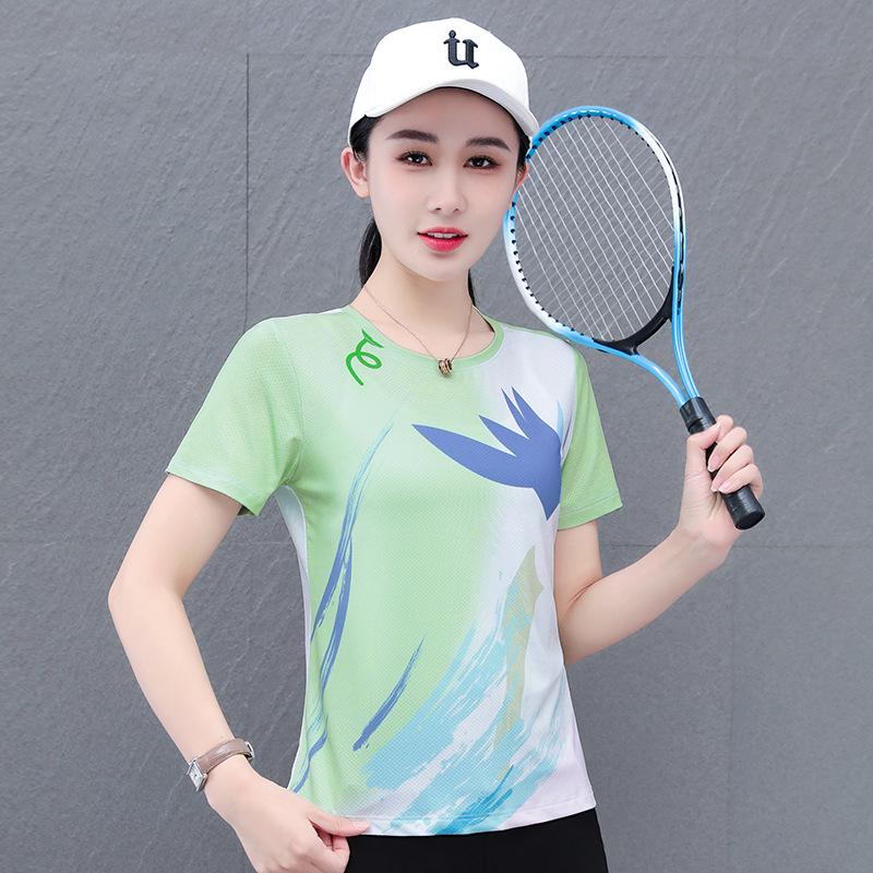 

Женская быстросохнущая футболка с лацканами - длинный/короткий рукав, весна/осень, комфорт XL 105-120 jin