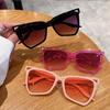 Y2K Irregular Cat Eye Sunglasses Women Men Vintage Luxury Designer Punk Pink Colorful Rivet Shades