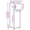 Bathroom Cabinet In Sonoma Oak 30.5 X 30 X 101 Cm Particleboard