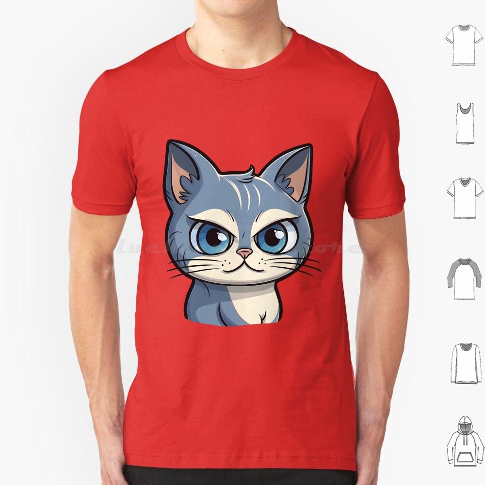 Cutie Kitty T Shirt Men Women Kids 6xl Cat Cute Cat Illustration Cartoony Cat Design Meowing Cat Art Playful Cat Drawing