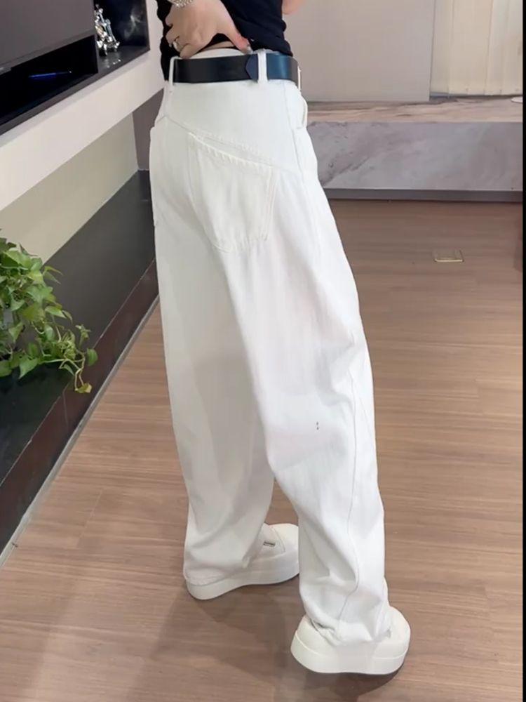 Dámské džíny se širokými nohavicemi: Jaro/Léto/Podzim 2025 - Zeštíhlující, Všestranný, Design s rovnými nohavicemi